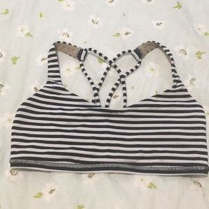 Lululemon free to be striped sports bra